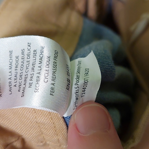 Toad&Co Earthworks 5 Pocket Skinny Pant, Starfish (tan), Women's sz 6 - Picture 6 of 6